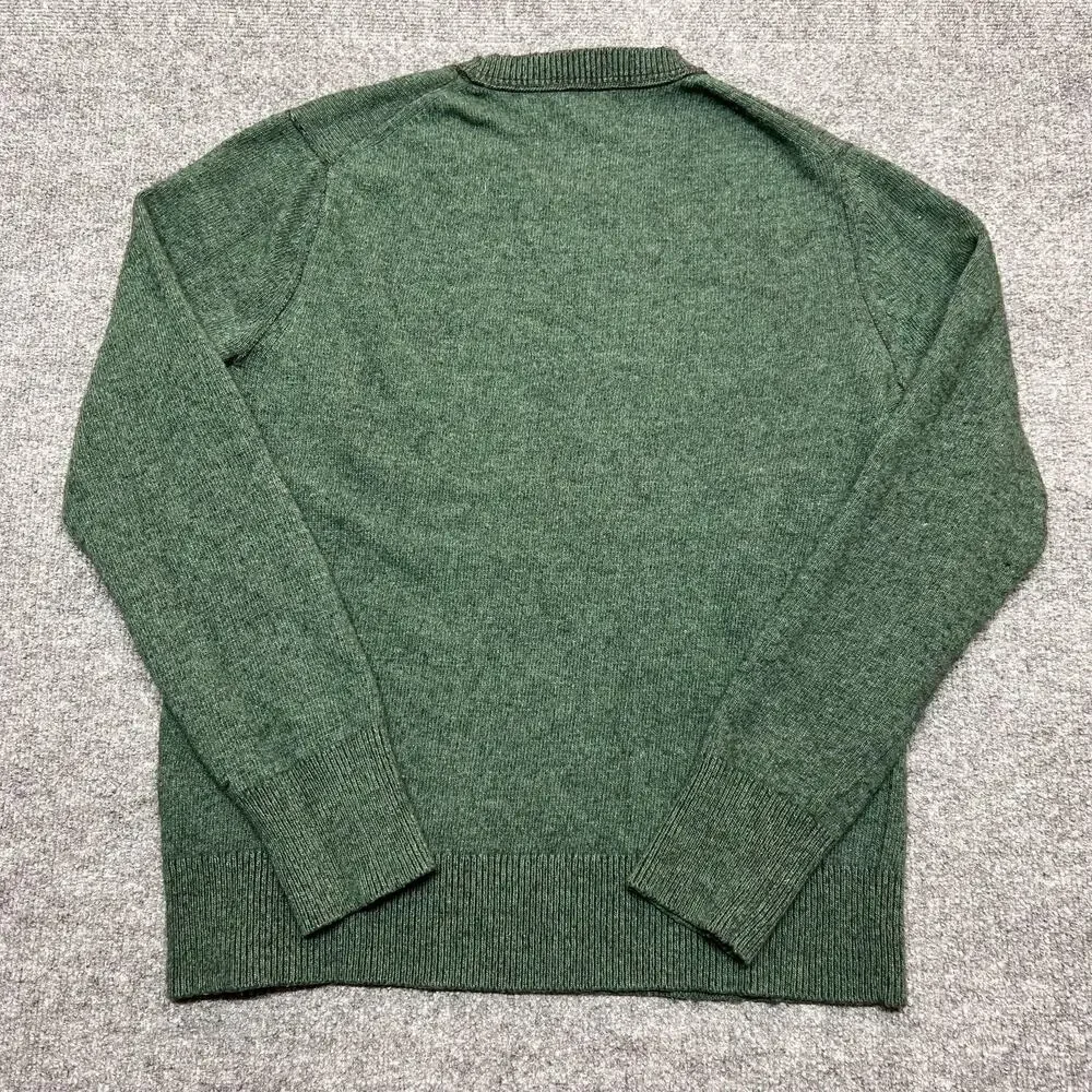 Banana Republic Filpucci Wool Sweater Mens Large Green Crewneck Pullover Knit